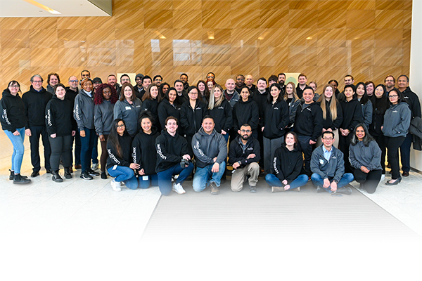 LodgeLink employees posing for a group photo