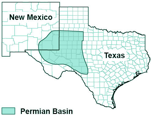  Map of permian basin